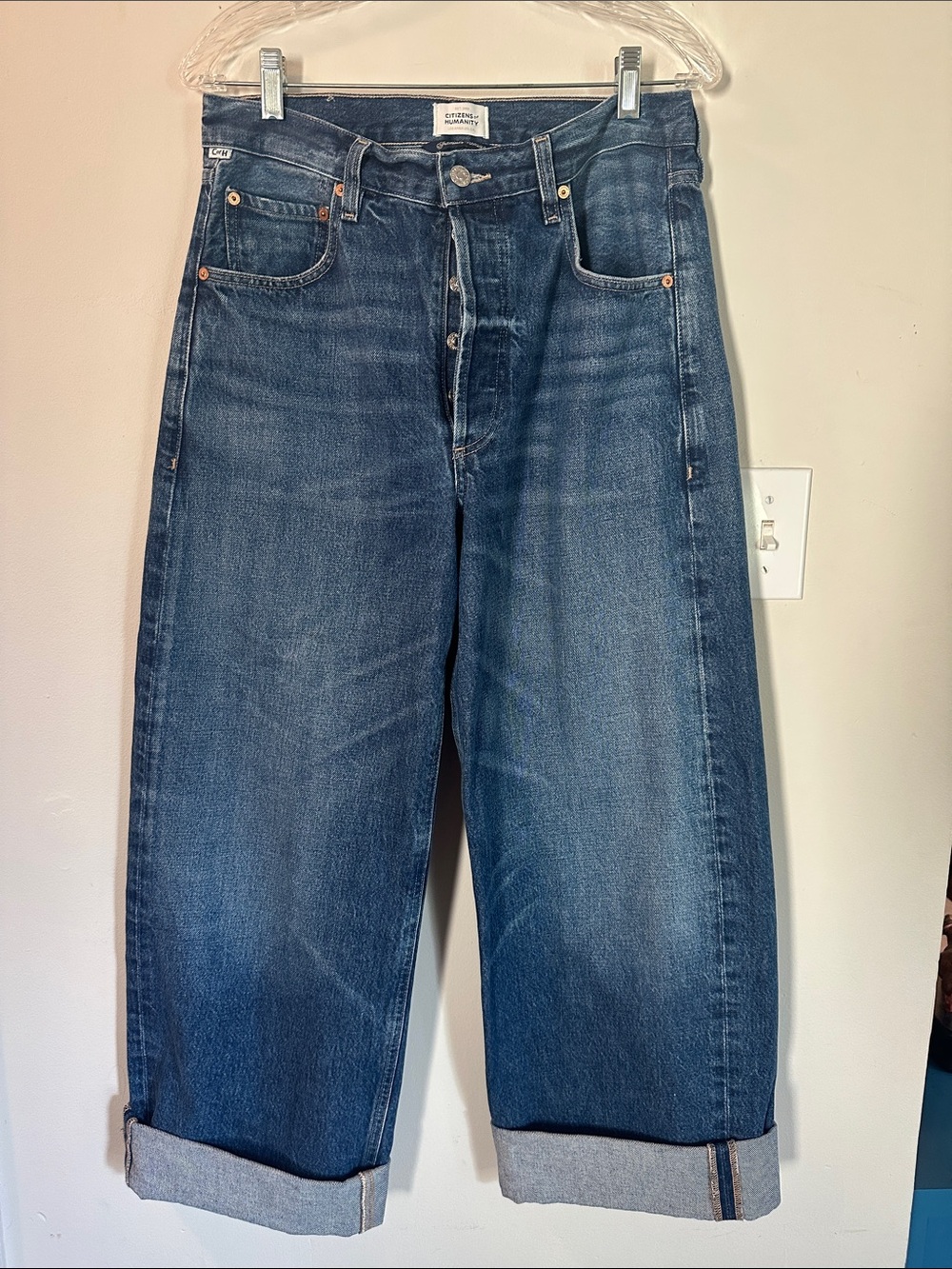 Citizens Of Humanity Indigo Wide-Leg Jeans